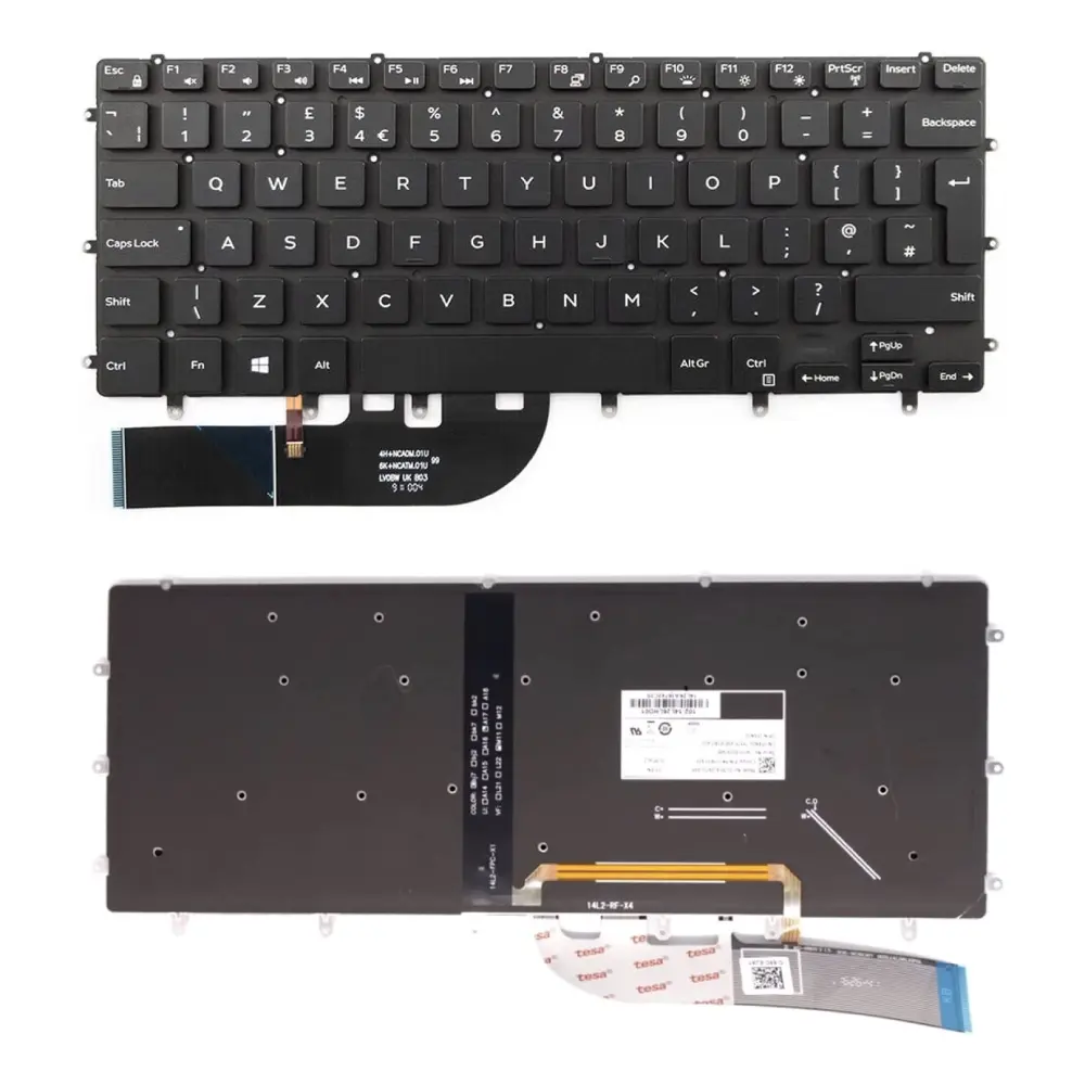 Dell XPS 15 7590 Backlit Laptop Keyboard