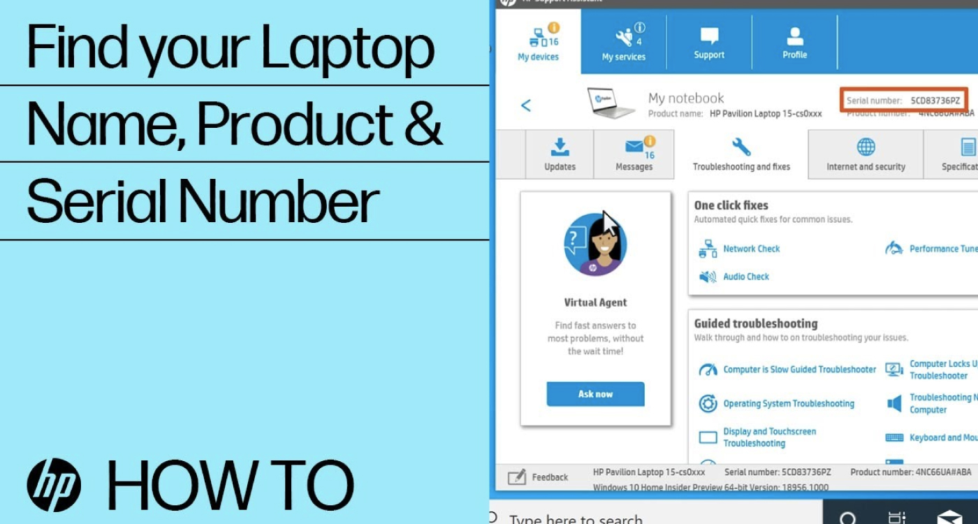 3 Simple ways to know your HP laptop model number