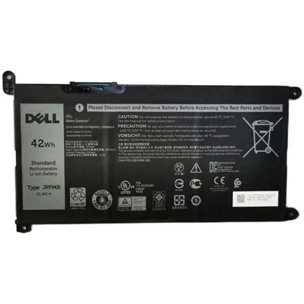 JPFMR Dell Chromebook 3400 3100 2-in-1 5488 5493 5593 P90F Series Laptop Battery