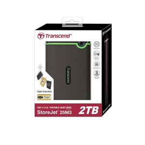 Transcend 2TB StoreJet 25M3 USB 3.1 Gen 1 Portable External Hard Drive