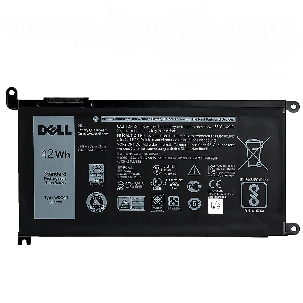 WDXOR Dell Inspiron 15 5567 Laptop Battery