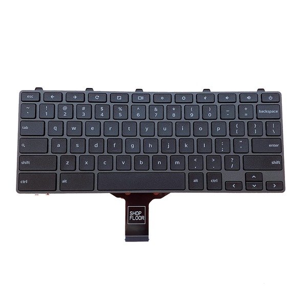 KBRPARTS Replacement Keyboard For Dell Chromebook 11 3100 & 5190, US Layout, Black, USB, 87 Keys, No Backlit