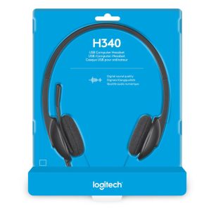 Logitech H340 USB PC Headset with Noise-Cancelling Mic