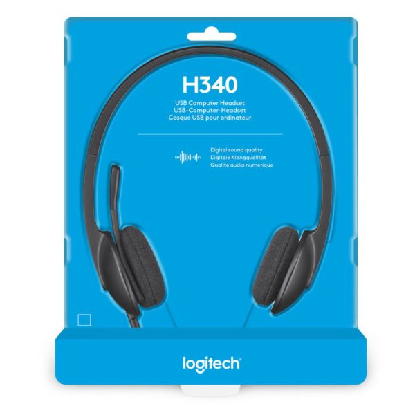 Logitech H340 USB PC Headset with Noise-Cancelling Mic