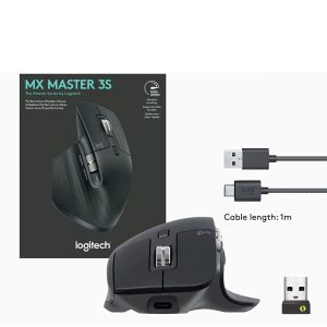 Logitech MX Master 3S Wireless Performance Mouse - Graphite