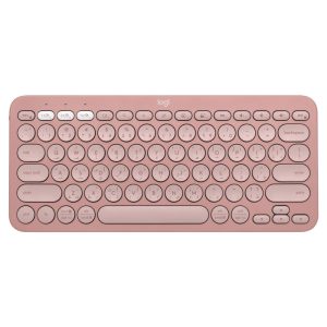 Logitech Pebble Keys 2 K380S Wireless Keyboard (Tonal Rose)