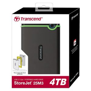 Transcend 4TB StoreJet 25M3 USB 3.1 Gen 1 Portable External Hard Drive