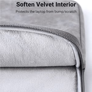 Fits 13-Inch Laptops – Ideal for MacBook Air, MacBook Pro & ultrabooks ✅ Water-Resistant Fabric – Protects against spills & light rain ✅ Soft Padded Interior – Prevents scratches & absorbs minor shocks ✅ Slim & Lightweight – Easy to carry or slip into a backpack ✅ Sleek Grey Design – Professional & stylish for any setting