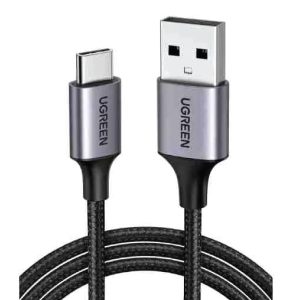 UGREEN USB-A 2.0 to USB-C Cable Nickel Plating 2m (Black) - UG-60118