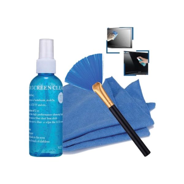 HandBoss Laptop Screen & LCD Screen 3 in 1 Cleaning Kits | 3 in 1 Screen Cleaning Kit with Brush and Micro Cloth for PC, laptops, LCD led mobiles and TV