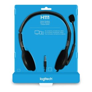 Logitech H111 Stereo Headset - Black (3.5mm Jack)