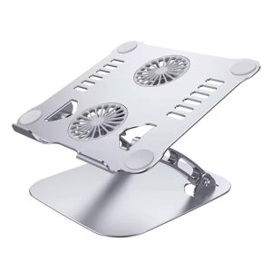 Metallic Aluminium Laptop/ Tablet Stand with Fans