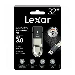 Lexar 32GB Fingerprint F35 USB 3.0 Flash Drive