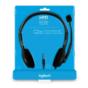 Logitech H111 Stereo Headset with Audio Jack (981-000612) – Affordable Quality Sound in Kenya