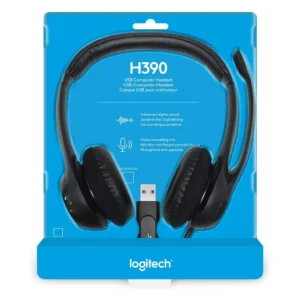 Logitech H390 USB Headset with Noise-Canceling Mic (981-000014) – Crystal Clear Communication in Kenya
