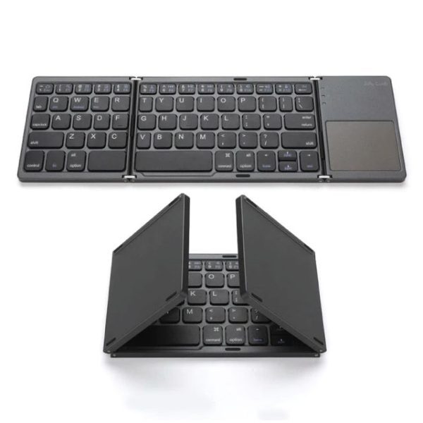 B033 Mini Folding keyboard Wireless Bluetooth Keyboard with Touchpad