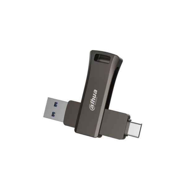 Dahua 256GB Dual Drive  USB3.2 Gen1 Gray metal case, Type A & Type C interface - DHI-USB-P629-32-256GB