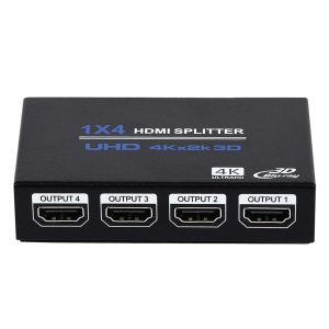 1x4 HDMI Splitter – One Input to Four Outputs Full HD/4K Video Distributor