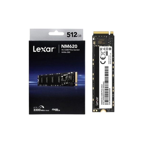Lexar 512GB High Speed PCIe Gen3 with 4 Lanes M.2 NVMe, up to 3300 MB/s read and 2400 MB/s write