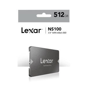 Lexar 512GB NS100 2.5-Inch SATA III 6Gb/s SSD – Up to 550MB/s Read, 450MB/s Write