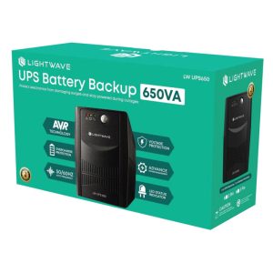 Lightwave 650VA 3-Pin UPS – LW UPS650