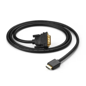 UGREEN 1m HDMI to DVI 2K Male-to-Male Cable – High-Speed Video – Black – HD106