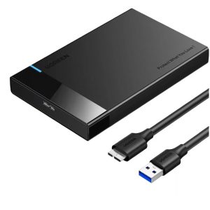 UGREEN 2.5-Inch External Hard Drive Enclosure – US221 USB 3.0 SATA HDD/SSD Case