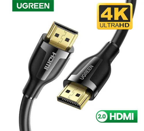 UGREEN 20m HDMI 4K Male-to-Male Cable – High-Speed Video & Audio – Black – HD104