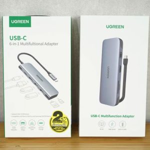 UGREEN 6-in-1 USB-C Hub with 4K HDMI, Triple USB 3.0 Ports, and SD/TF Card Reader – CM511