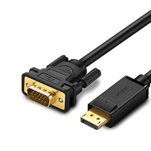 UGREEN 1.5m DisplayPort to VGA Cable – High-Definition Video – Black – DP105