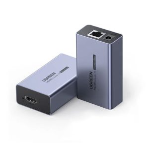 UGREEN 50m HDMI over Ethernet Extender – High-Speed Video & Audio – UK Plug – CM609