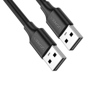 UGREEN 1.5m USB 2.0 A Male to A Female Extension Cable – High-Speed Data – Black – US103