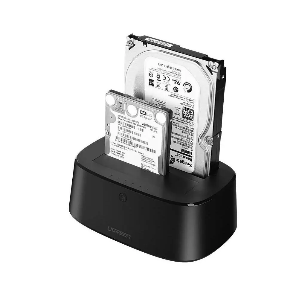 UGREEN USB 3.0 to SATA Dual-Bay Hard Drive Duplicator & Cloner – EU Plug – CM198