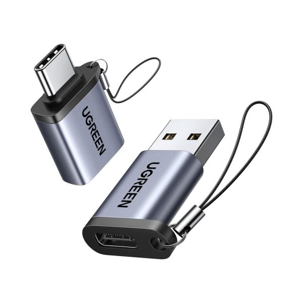 UGREEN USB A Male to USB-C Female Adapter (Black) US280 UG- 50568