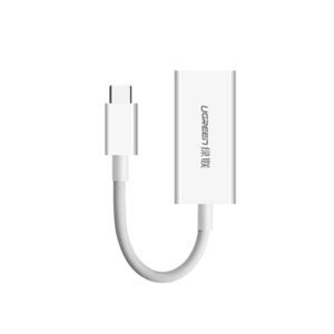 UGREEN USB-C to DisplayPort Adapter – 8K High-Resolution Video – White – MM130