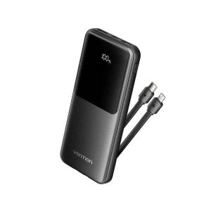 Vention 10000mAh Multi-Port Power Bank – 22.5W, Black with LED Display