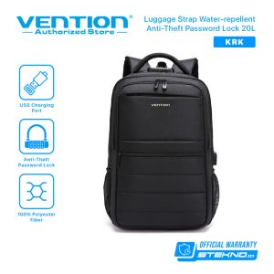 Vention 15.6" Laptop Backpack – Black (45cm x 30cm x 15cm)
