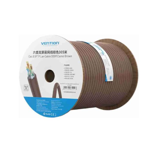 Vention Cat.6 SFTP Lan Cable 305M Camel Brown IHJC305