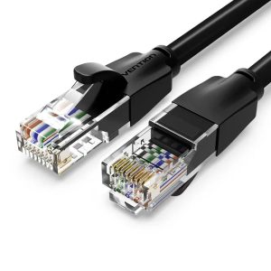 Vention Cat6 UTP Ethernet Patch Cable 0.5M – High-Speed LAN Network Cable (Black)