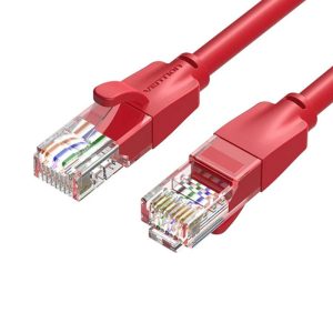 Vention Cat6 UTP Ethernet Patch Cable 1M – High-Speed LAN Network Cable (Red)