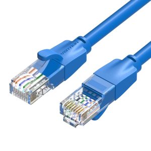 Vention Cat6 UTP Ethernet Patch Cable 1M – High-Speed LAN Network Cable (Blue)