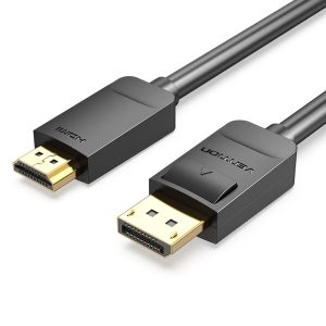 Vention DisplayPort (DP) to HDMI Cable 1.5M – High-Definition Black Cable