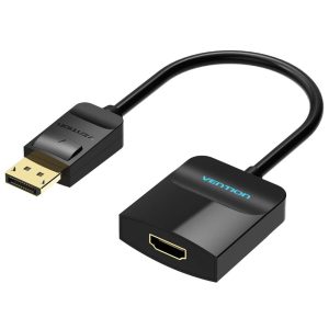 Vention DisplayPort (DP) to HDMI Converter 0.15M – Black High-Definition Adapter