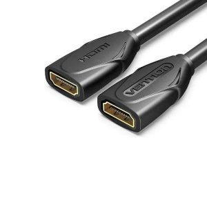 Vention HDMI Female-to-Female Extension Cable 0.5M Black – High-Speed 4K Video & Audio