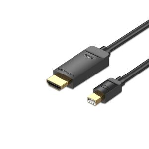 Vention Mini DisplayPort (Mini DP) to HDMI Cable 1.5M – High-Definition Black Cable