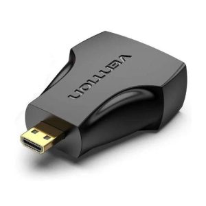 Vention Mini HDMI Male to HDMI Female Adapter – Black AISBO