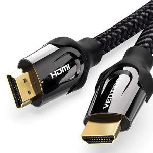 Vention Nylon Braided HDMI Cable 10M – Black Metal High-Speed Cable (VAA-B05-B1000)