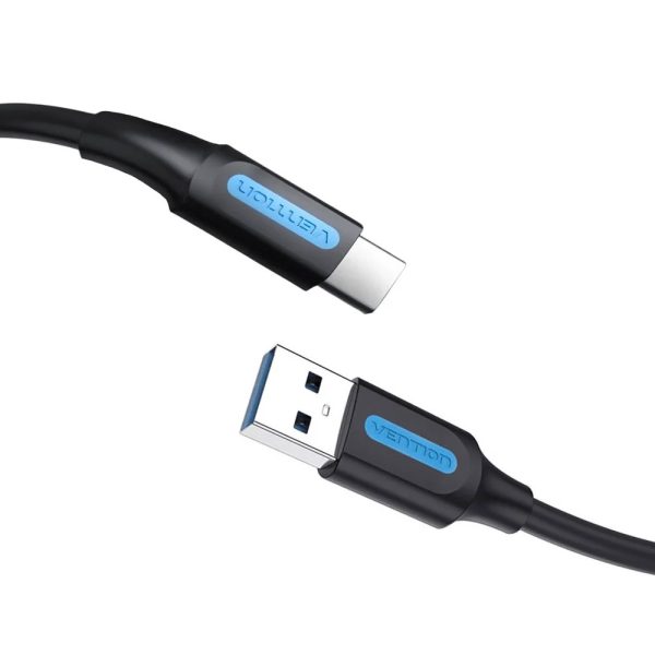 Vention USB 3.0 A Male to C Male Cable 1M Black PVC Type COZBF