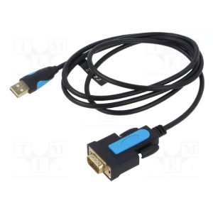 Vention USB to RS232 Serial Adapter 1.5M Black – Reliable Data Communication