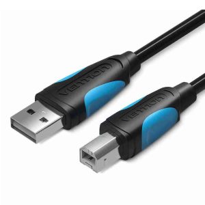 Vention USB 2.0 A Male to B Male Printer Cable 3M Black – Reliable Printer Connectivity